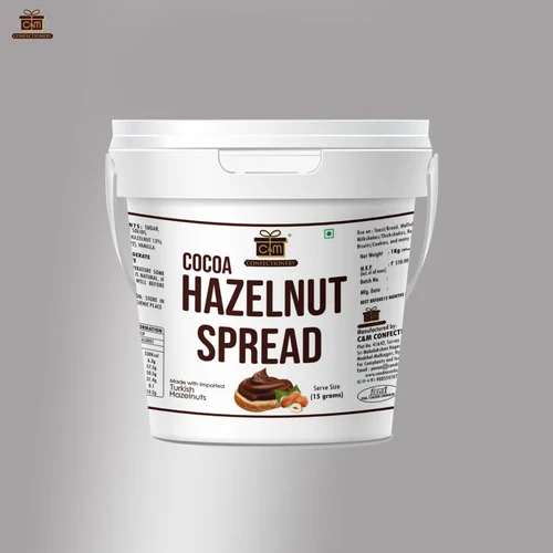 C&M Confectionery Cocoa & Hazelnut Chocolate Spread | 1kg | Rich, Creamy, Ready-to-Spread Treat | Gr